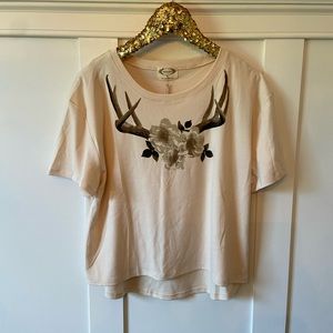 Joyfolie Antlers Printed Tee